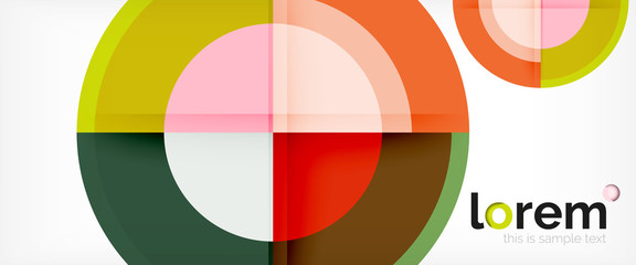 Obraz premium Multicolored round shapes abstract background