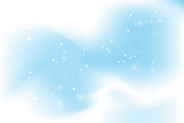 Falling snow background. Vector illustration with snowflakes. Winter snowing sky. Eps 10.