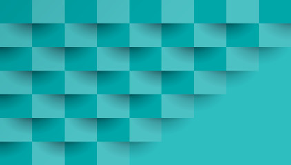 Blue green abstract background vector with blank space for text.