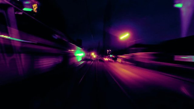 night colors timelapse speed motion back window