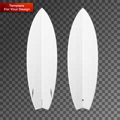 Two-sided blank surfboard