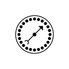 Barometer, weather gauge icon