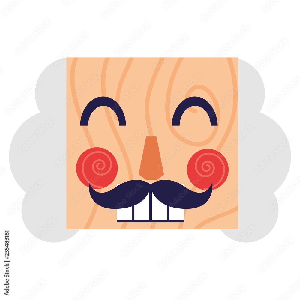 Canvas Prints nutcracker face icon