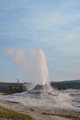 WHITE DOME GEYSER YELLOWSTONE NATIONAL PARK