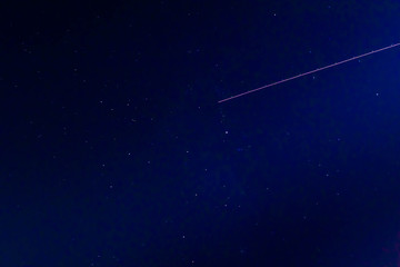 Obraz na płótnie Canvas Night Sky with falling Star