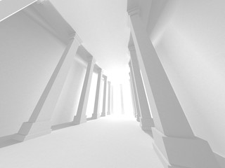 Abstract Modern White Architecture Background