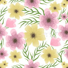 Floral Wedding Invitation in vector