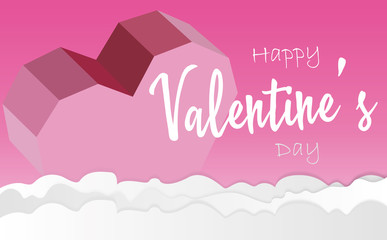 Happy valentine's day. Vector illustration. 