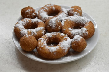 donut dessert sweet bun food icing sugar