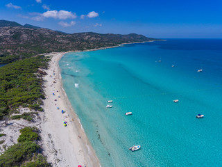 Fototapeta premium Strand von Saleccia, einer der schönsten Strände der Insel Korsika