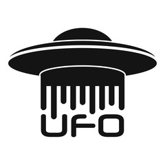 Ufo logo. Simple illustration of Ufo vector logo for web design isolated on white background