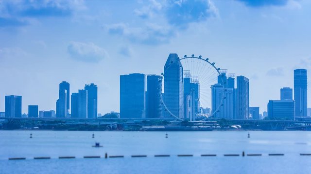 Singapore Cityscape 4K Time Lapse
