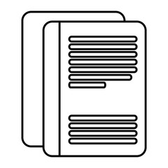 documents paper isolated icon