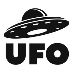 Ufo ship logo. Simple illustration of ufo ship vector logo for web design isolated on white background © anatolir