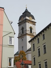 Fototapeta na wymiar Fürstenwalde mit Domturm