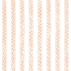 Seamless striped vintage background. Simple cute ornament. Pink and white colors. Vector illustration.
