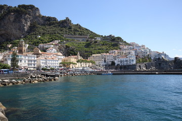 Fototapeta na wymiar Italien - Amalfi Hafen