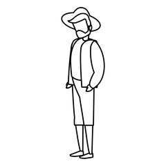 male flamenco dancer character