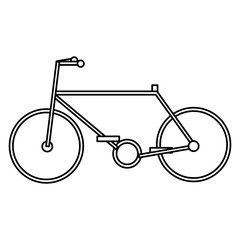 bicycle vehicle isolated icon