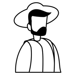 male flamenco dancer character