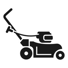 Rotary grass cutter icon. Simple illustration of rotary grass cutter vector icon for web design isolated on white background