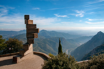 View from Montserrat, Spain - obrazy, fototapety, plakaty