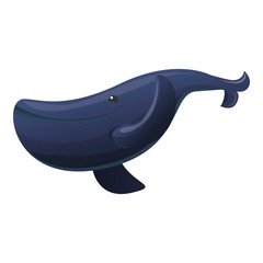 Big whale icon. Cartoon of big whale vector icon for web design isolated on white background