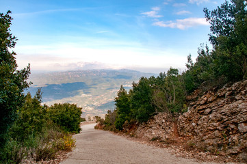 Path down from the peaks of Monserrat