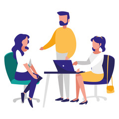 group of people in the workplace