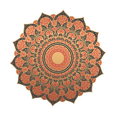 Multi Colored Mandala .Ornament of flowers .Ethnic pattern