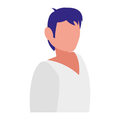 young man modeling character