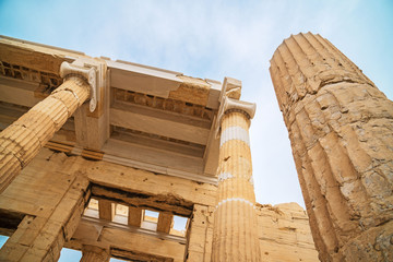 Ancient Propylaea in the Athenian Acropolis.