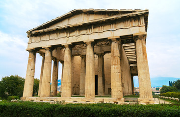 Fototapeta premium View of Temple of Hephaestus in Athens, Greece.
