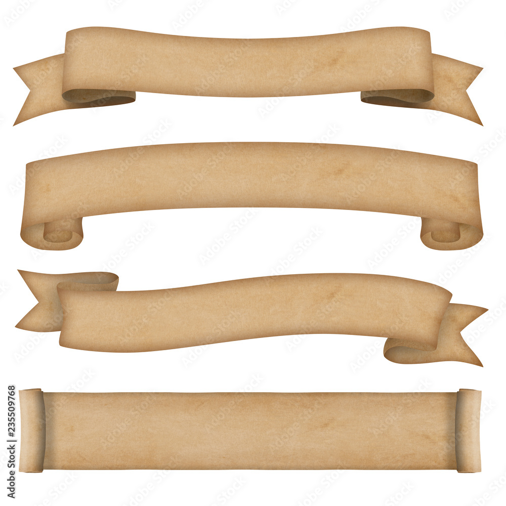 Canvas Prints paper scroll banner collection 2