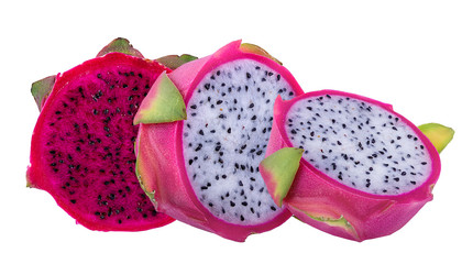 dragon fruit isolated on white background