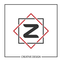 Initial Letter Z Logo Template Vector Design