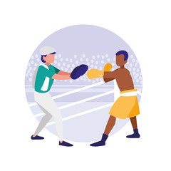 boxer and sparring training avatars characters