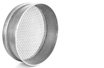Stainless steel sieve for soil analysis
