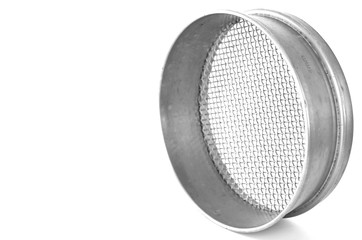 Stainless steel sieve for soil analysis