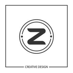 Initial Letter Z Logo Template Vector Design
