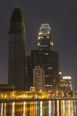 Tianjin bei Nacht