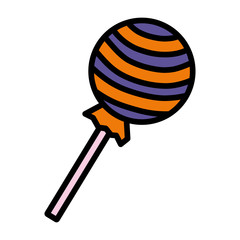 halloween sweet lollipop icon