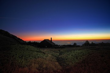 Mountain Refuge At Twilight In Etna Park, Sicily