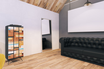 Modern office with frame