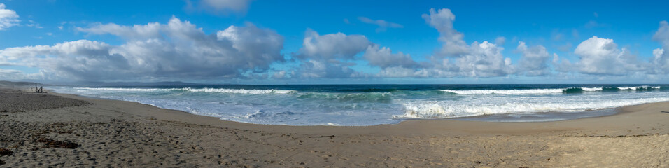 Panorama of Marina Beach in California