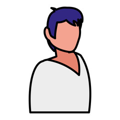 young man modeling character