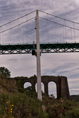 Fototapeta premium Pont sur la Vilaine, La roche bernard, France