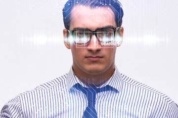 Concept of sensor implanted into human eye