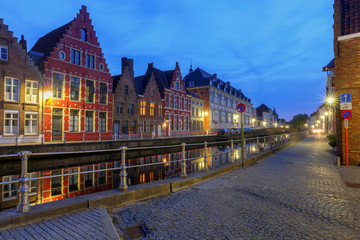 Obraz premium Bruges. Canal Spiegel Rei.
