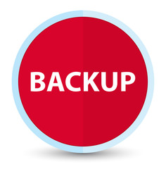 Backup flat prime red round button